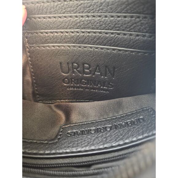 Urban Originals Anthropologie Black Boho Sling Crossbody Organizer Purse - Picture 5 of 7